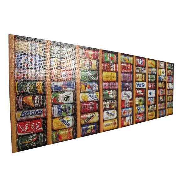 Educa Soft Cans 2000 Piece Jigsaw Puzzle (19 x 53.5) Soft Drinks Soda Pop - Picture 3 of 12